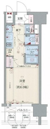 プレサンス上町台東平の物件間取画像